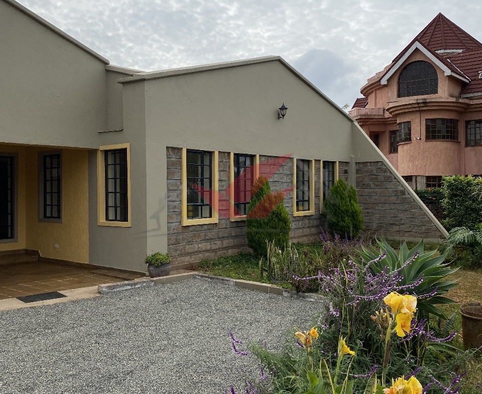 ## To Let: 4-Bedroom All-Ensuite Bungalow in Karen Plains -- Ksh 250,000/Month Live in Tranquility, Style & Security Welcome to this beautiful 4-bedroom all-ensuite bungalow located in the prestigious Karen Plains. Ideal for families and professionals seeking space, privacy, and modern convenience, this home offers a peaceful retreat within Nairobi's most sought-after neighborhood. ### Property Features * 4 Spacious Bedrooms -- All ensuite for ultimate comfort and privacy * Expansive Lounge with Fireplace -- Perfect for cozy evenings and family time * Dedicated Dining Area -- Ideal for hosting and daily dining * 🧑‍ Modern Kitchen + Pantry -- Spacious and well-equipped with storage * 🧺 Dobi Area (Laundry Space) -- Functional and efficient for daily chores * DSQ (Domestic Staff Quarters) -- Private accommodation for staff * Kitchen Garden + Beautiful Lawn -- Grow fresh produce and enjoy green space * Ample Parking for 10+ Cars -- Open carport plus extra space for visitors * Automated Gate + Electric Fence -- Enhanced security at all times * Borehole Water Supply + 3-Phase Power -- Reliable utilities, uninterrupted living * 🧱 Perimeter Wall (Front & Back) -- Secured and private compound * 24/7 Security + Guard House -- Peace of mind, day and night ### Location: Karen Plains, Nairobi Live within a quiet, serene environment that's just minutes away from: * The Hub, Galleria & Waterfront Malls * Elite schools like Banda School, Brookhouse, and Hillcrest * Top-tier hospitals, restaurants, and social clubs This bungalow offers a perfect blend of suburban tranquility and urban access, ideal for families, expatriates, diplomats, and professionals. ### Guide Rent: Kshs. 250,000 per month Viewing strictly by appointment. Call or WhatsApp [0732 675 057](https://wa.me/254732675057) to schedule your private tour today. \#KarenPlainsRental #4BedroomBungalow #KarenHomesToLet #LuxuryRentalKenya #FamilyHomeKaren #KenyaRealEstate #SpaciousLivingNairobi #ExpatHomesKenya #SereneLivingKaren #BungalowForRentNairobi #DiasporaHousingKenya #ModernLivingKaren #SecureHomeNairobi #NairobiLuxuryHomes