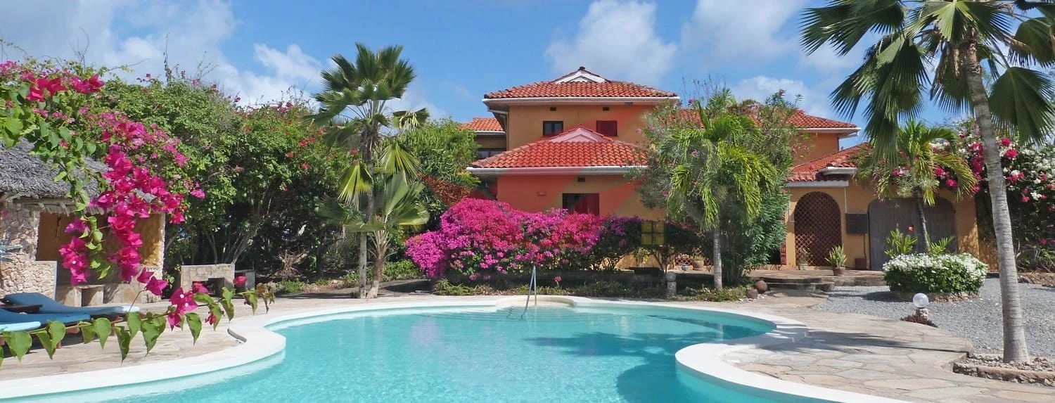 Luxury beachfront villa for sale in Watamu, Kenya overlooking the Indian Ocean