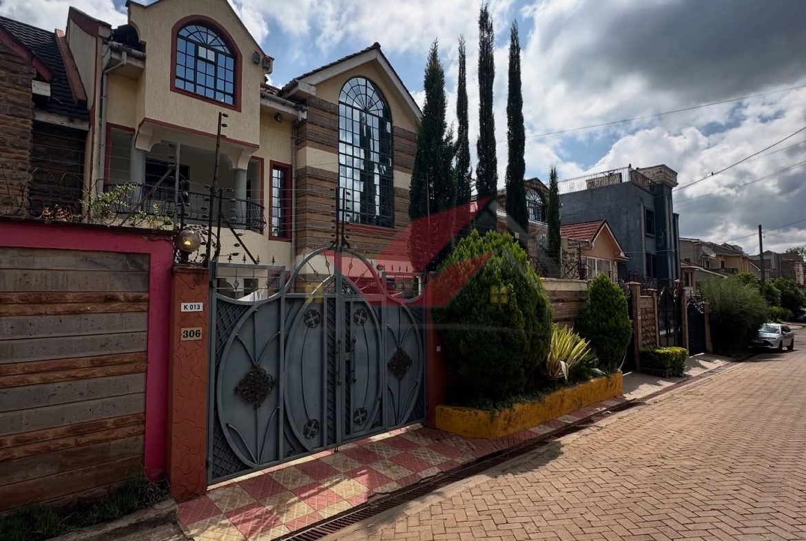 Modern 6 bedroom maisonette for sale in Langata Nairobi near Wilson Airport and Bomas of Kenya.