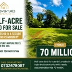 Premium 0.5 acre residential plot with ready title deed in Loresho near Waiyaki Way.