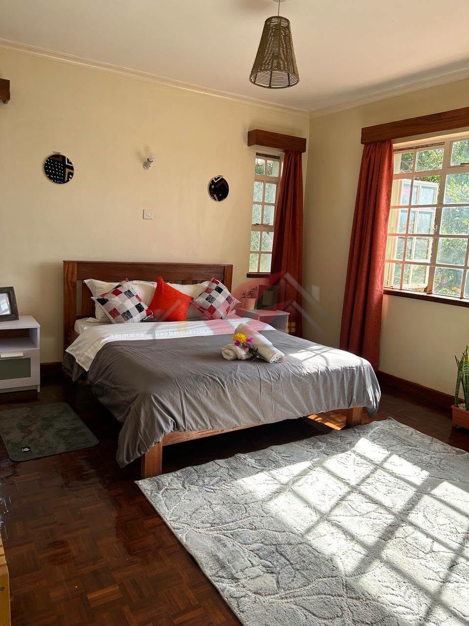 Discover luxury living in this fully furnished 4-bedroom townhouse for rent along Kiambu Road, Runda. All-ensuite, DSQ, Wi-Fi, and cleaning included for KSh 300K.