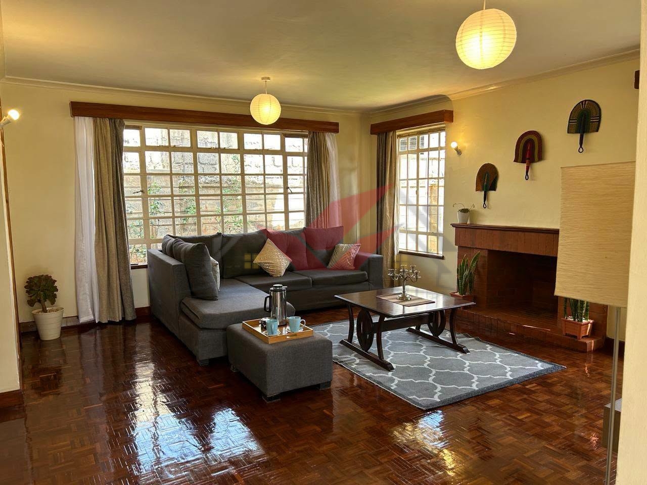 Discover luxury living in this fully furnished 4-bedroom townhouse for rent along Kiambu Road, Runda. All-ensuite, DSQ, Wi-Fi, and cleaning included for KSh 300K.
