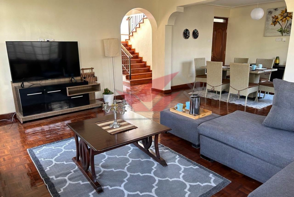 Fully Furnished 4 Bedroom House For rent in Runda
