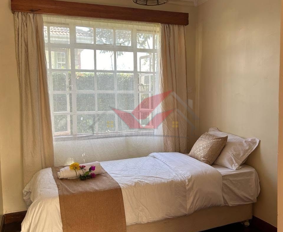 Discover luxury living in this fully furnished 4-bedroom townhouse for rent along Kiambu Road, Runda. All-ensuite, DSQ, Wi-Fi, and cleaning included for KSh 300K.