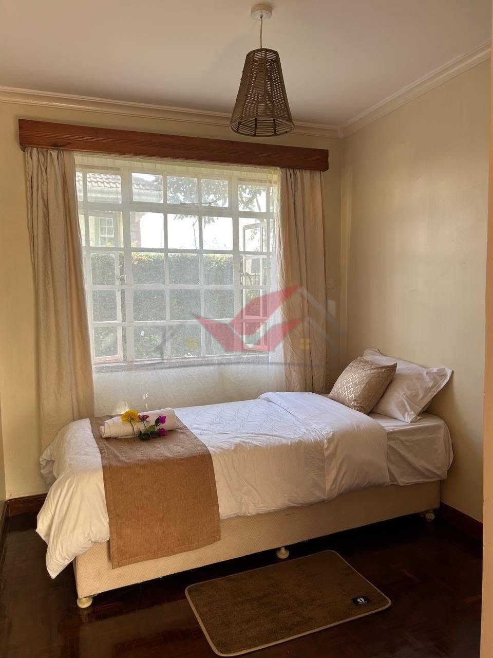 Discover luxury living in this fully furnished 4-bedroom townhouse for rent along Kiambu Road, Runda. All-ensuite, DSQ, Wi-Fi, and cleaning included for KSh 300K.